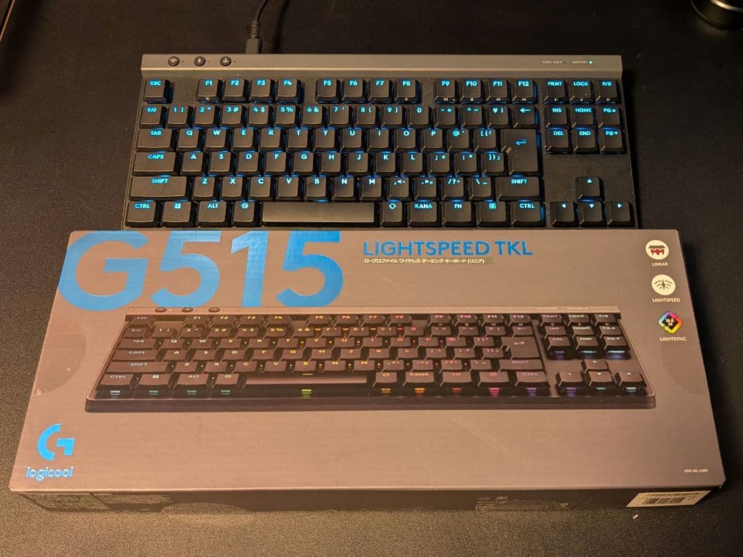 Logicool G ゲーミングキーボードG515-WL-LNBK リニア 赤軸 Amazon.co.jp: Logicool G ゲーミングキーボード G515 LIGHTSPEED TKL