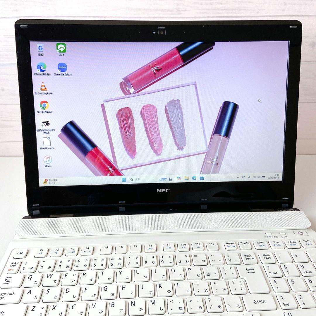 LAVIE/Windows11/8GB/カメラ/NECノートパソコン/287 - メルカリ