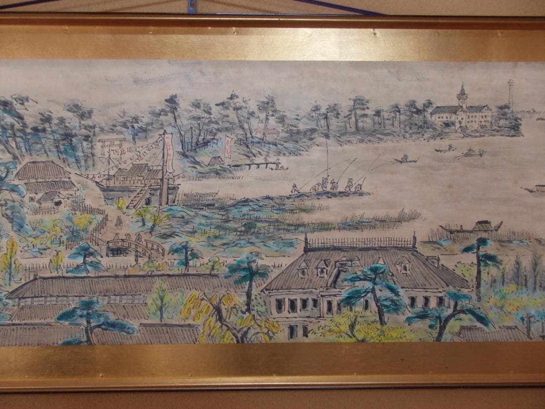 逸品 高橋五仙子『白山灘』明治大正昭和初期を描く新潟の風景画