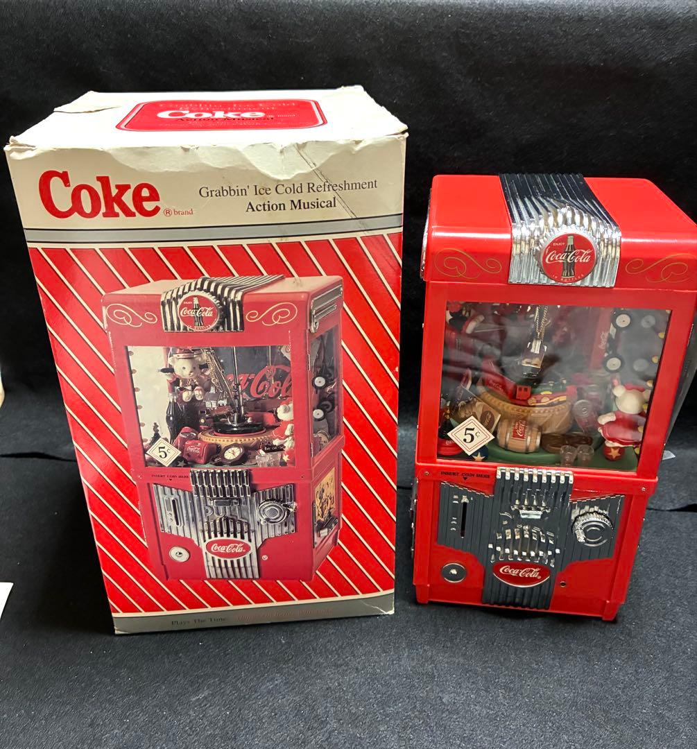 コカコーラ　バンク　クレーンゲーム　オルゴール　アメリカン雑貨 Amazon.co.jp: 元箱付き コカコーラ コインバンク クレーンゲーム型