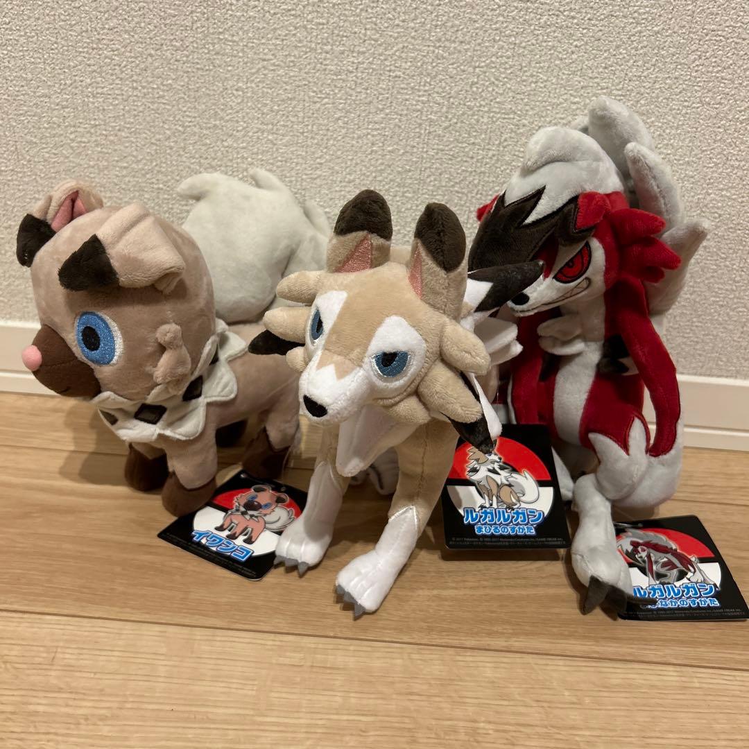 ポケモンセンター ぬいぐるみ イワンコ ルガルガン まひる まよなかの