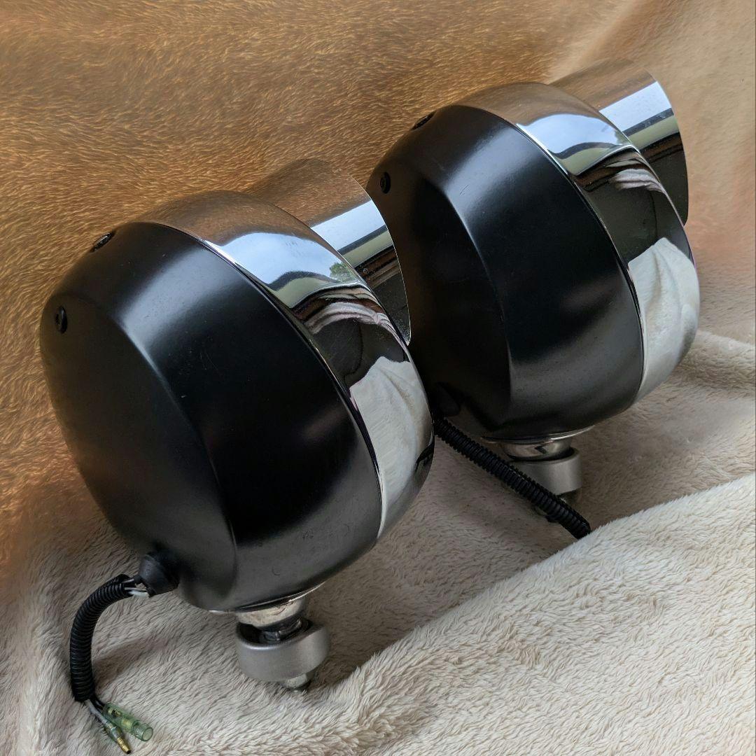 IPF 200Φ フォグ ランプ クリアレンズ ブラック バイザー付き 2個