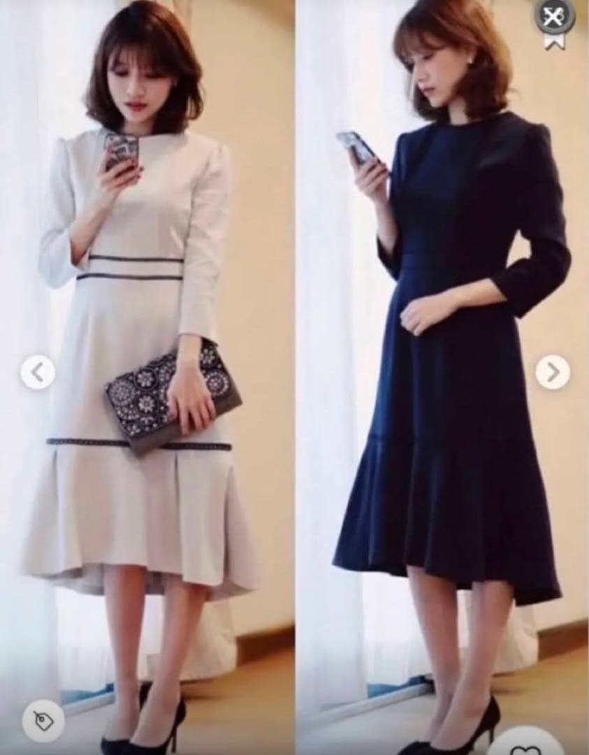 セルフォードcelfordレース切り替えワンピース石原さとみフォーマル式