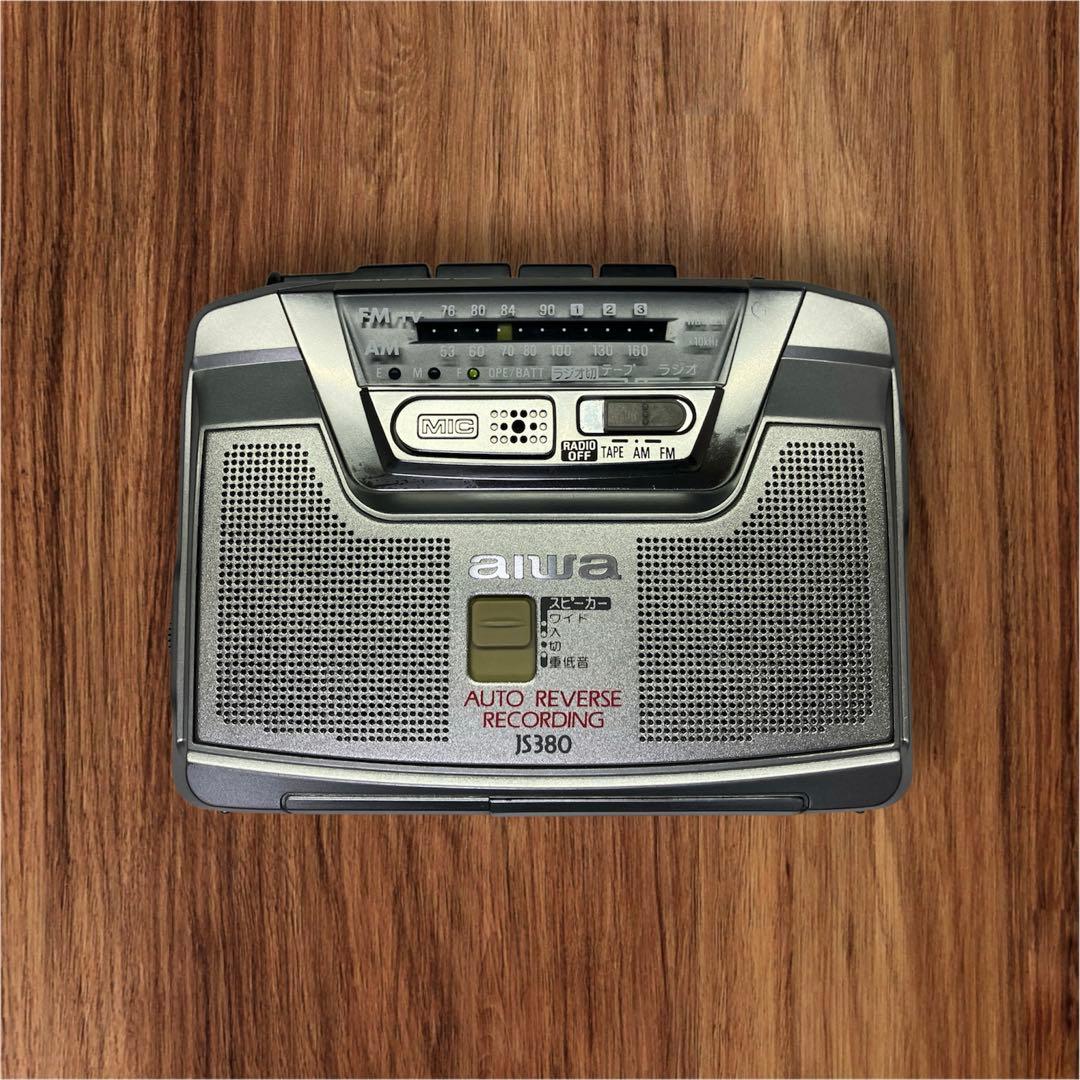 ジャンク】aiwa HS-JS380 ステレオラジオカセットレコーダー - メルカリ