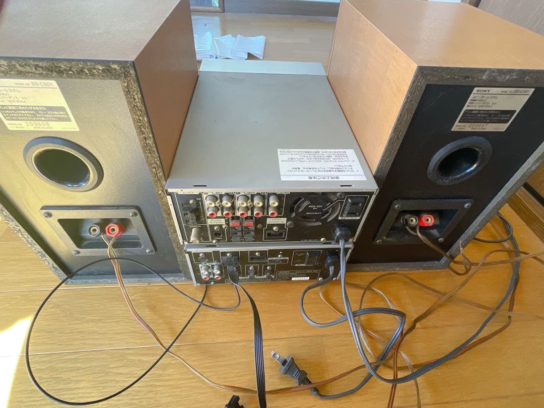 ⭐︎最終セール⭐︎ MDS-SD1 SONY CD・MD・デッキ ウッドスピーカー付