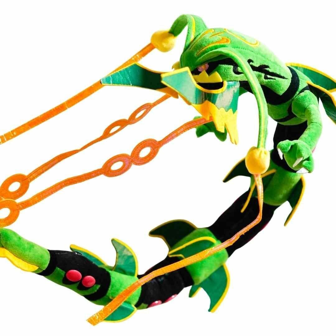 圧縮無メガレックウザ ポケモン ぬいぐるみ 大きい 緑 マスコット