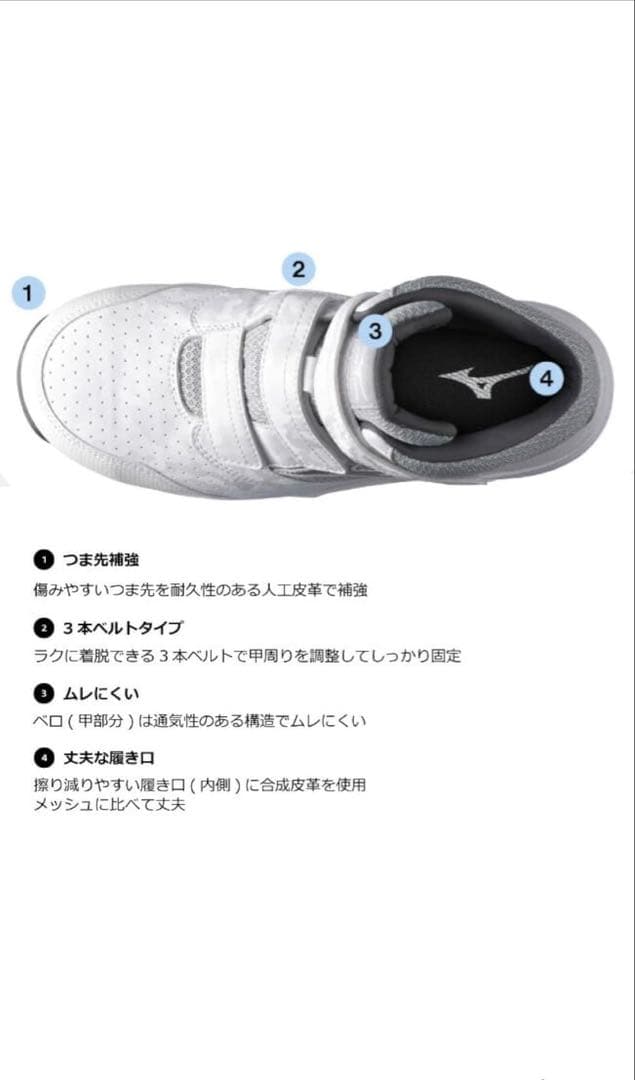 ミズノ 安全靴 ALMIGHTY LS2 21M 27.0cm