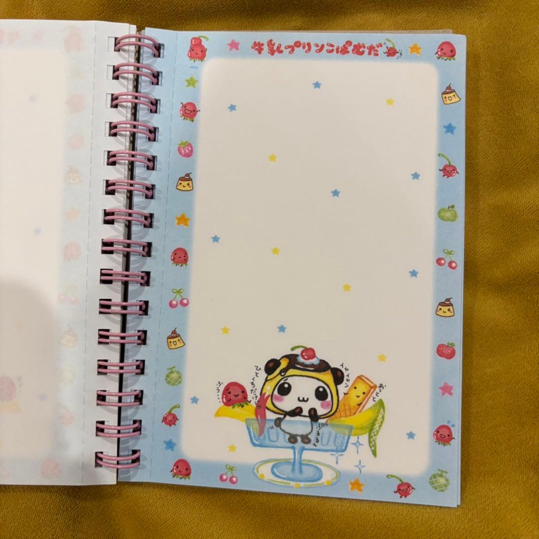 平成レトロ 牛乳プリンこぱむだ メモ帳 Wリングメモ