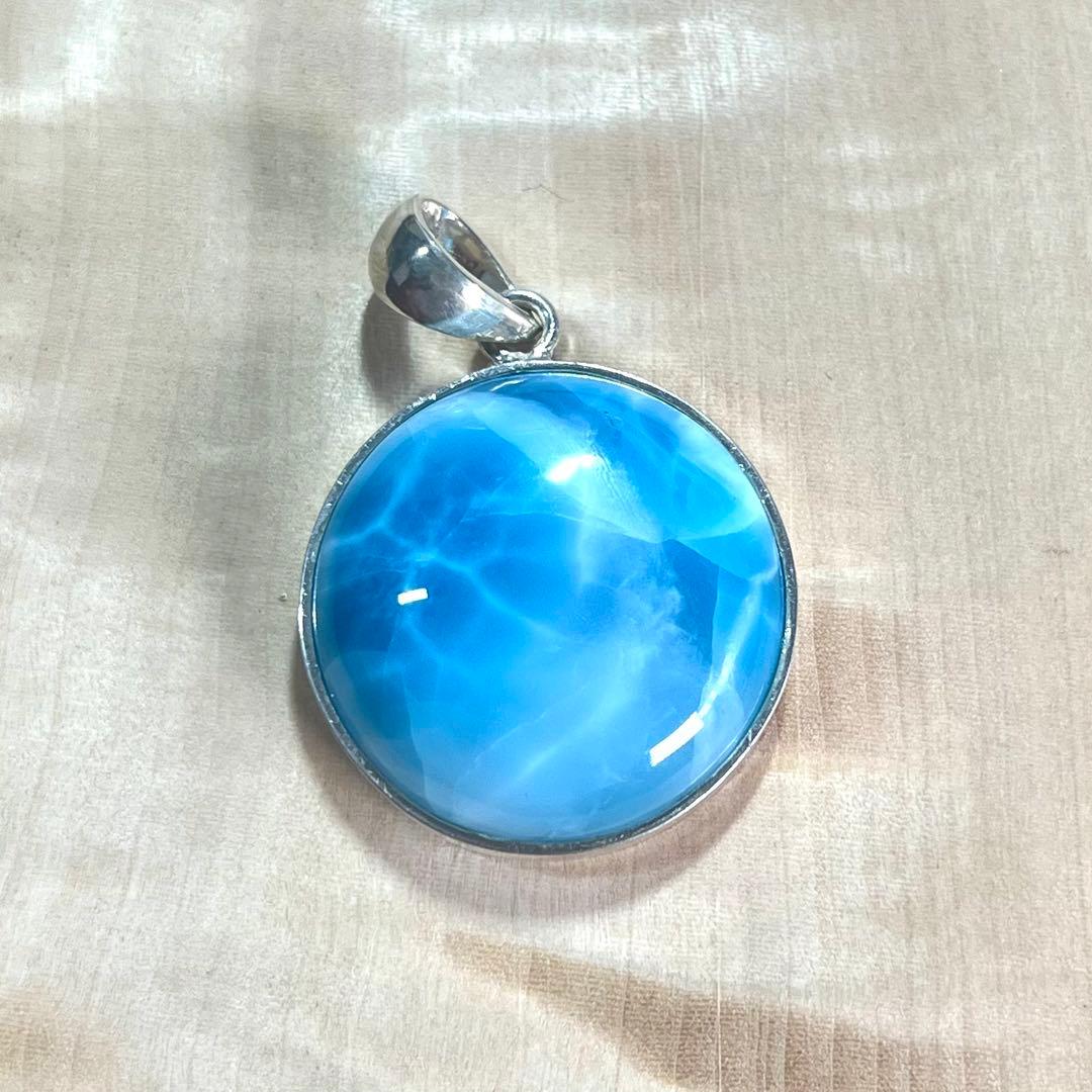 高品質　ラリマー　ペンダント　ネックレス　silver925 3-20 ラリマー ペンダント 天然石 ネックレス Aランク Silver925 ランダム