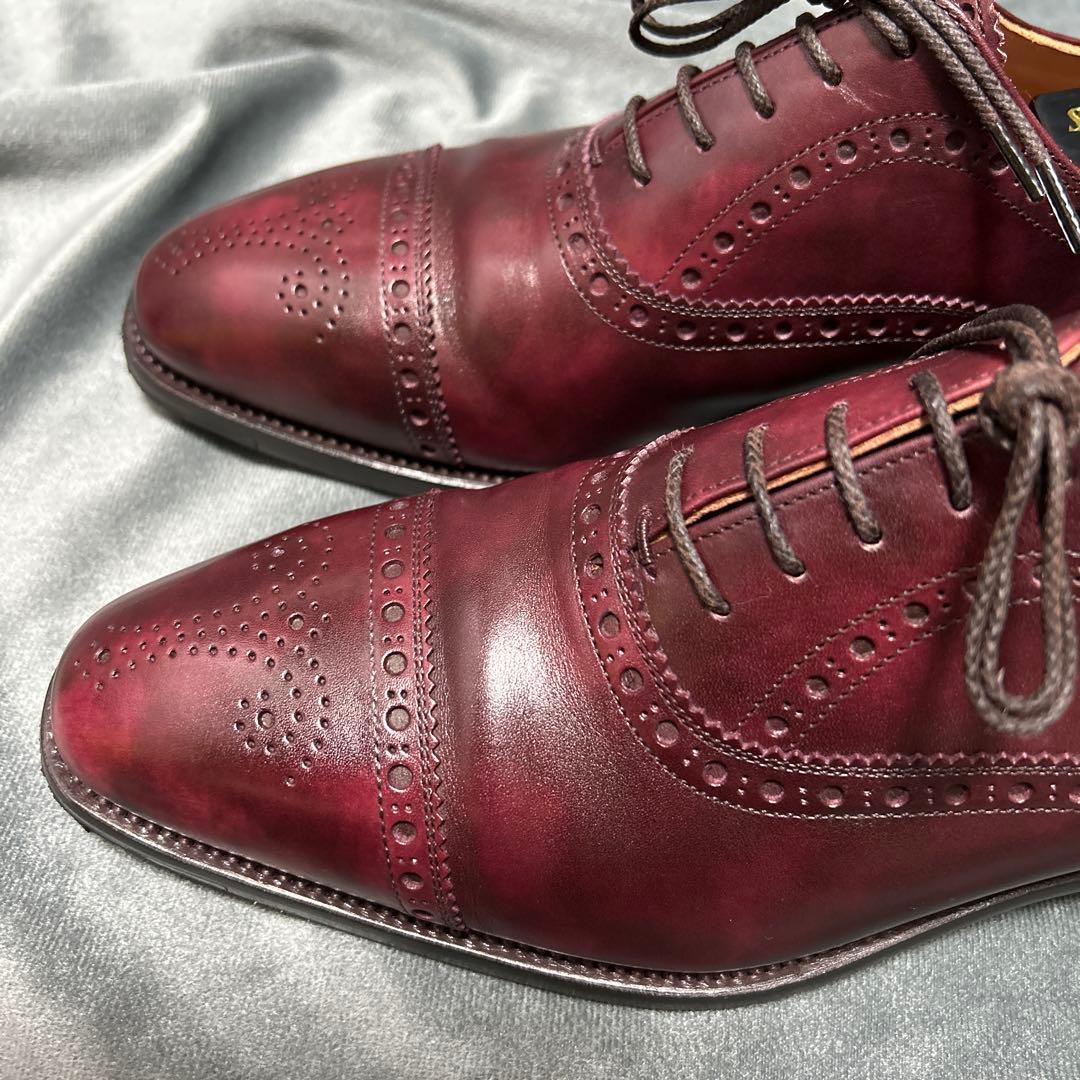 モデナ）スコッチグレイン セミブローグ 970 24.0㎝/E ボルドー - メルカリ