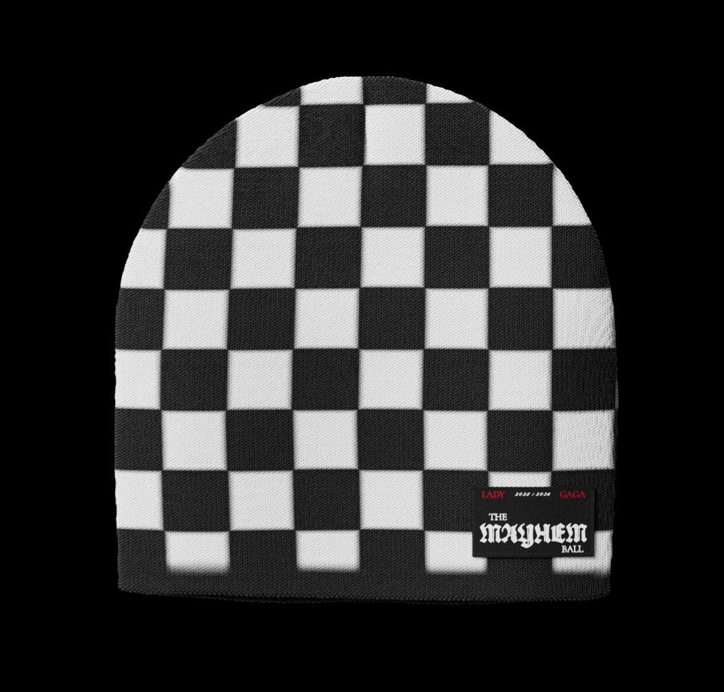 Lady Gaga 2026 The MAYHEM Ball 黒×白 ビーニー - メルカリ