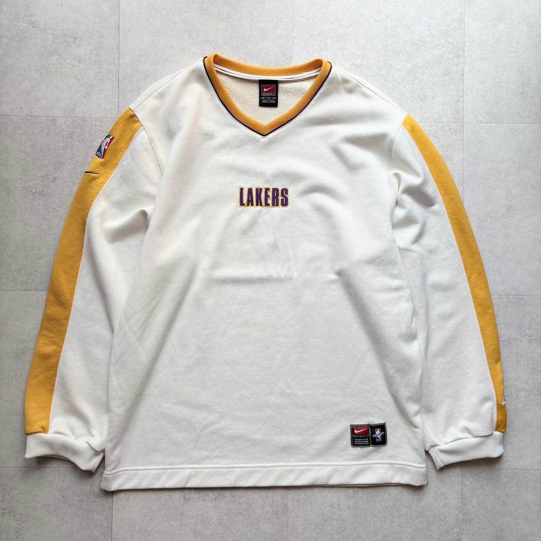 90s NIKE ナイキ Lakers Vネックスウェット M - メルカリ