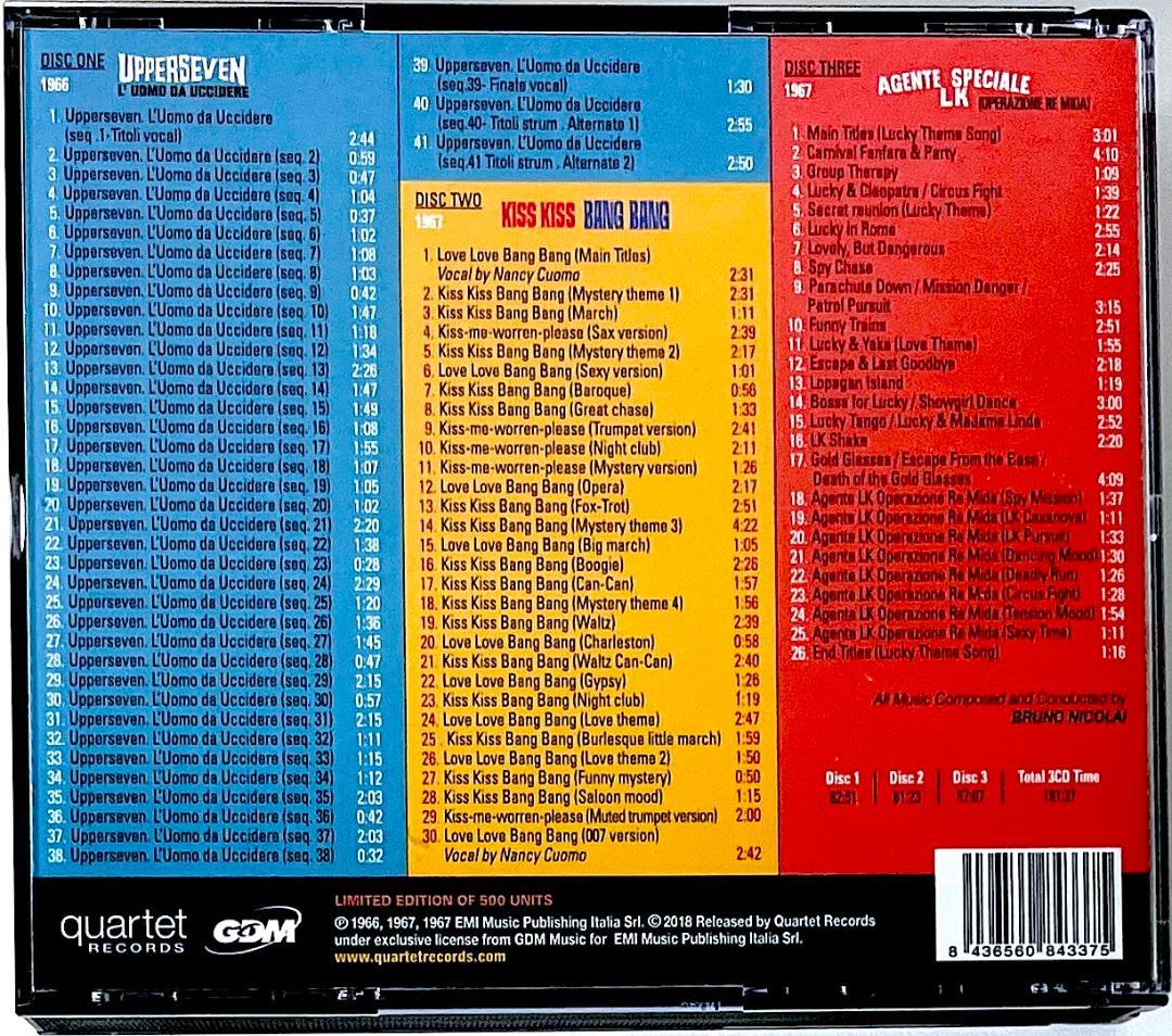 廃盤 500枚限定盤 ブルーノ・ニコライ ユーロ・スパイ映画 サウンド