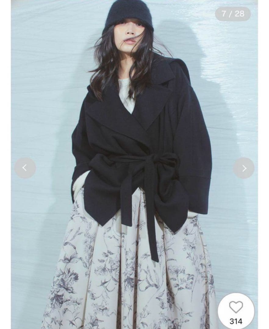 FRAY I.D 2wayショートリバーコート FRAY I.D（フレイ・アイディー） 2wayショートリバーコート 23秋冬