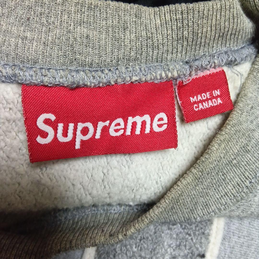 Supreme Sロゴ刺繍 グレー スウェット中古 - メルカリ