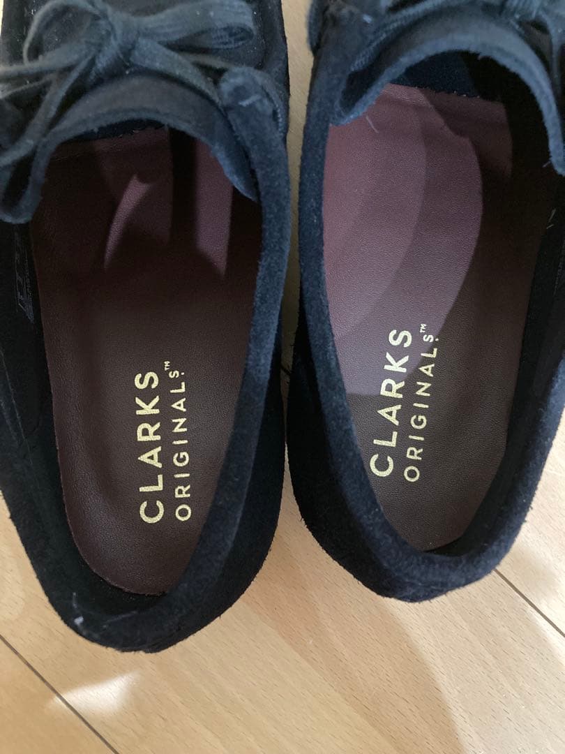 clarks originals ワラビー 黒 uk8 26.0cm