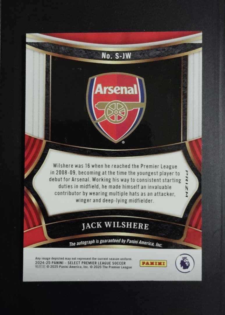 PANINI ジャック・ウィルシャー 直筆サイン auto パラレル - メルカリ