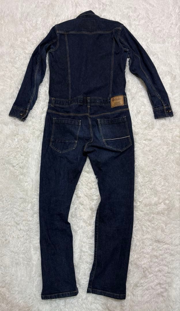 GRACE ENGINEER ストレッチデニムつなぎ 濃紺 LL 美品 靴【GRACE