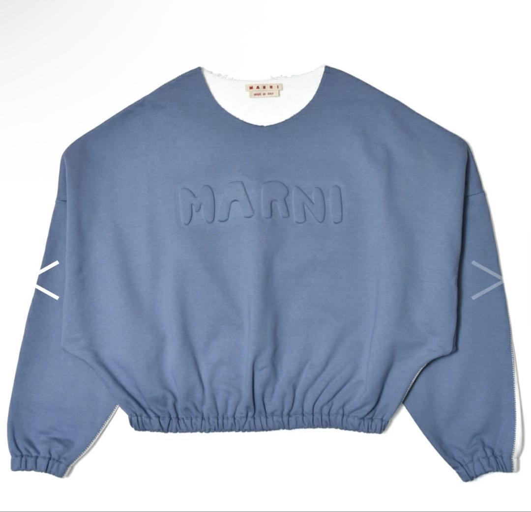 値下げ！超美品✨MARNI(マルニ) バイカラー ロゴスウェットの通販はau
