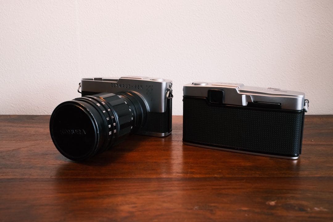 OLYMPUS PEN F ジャンクフィルムカメラセット KOMURAレンズ - フィルム