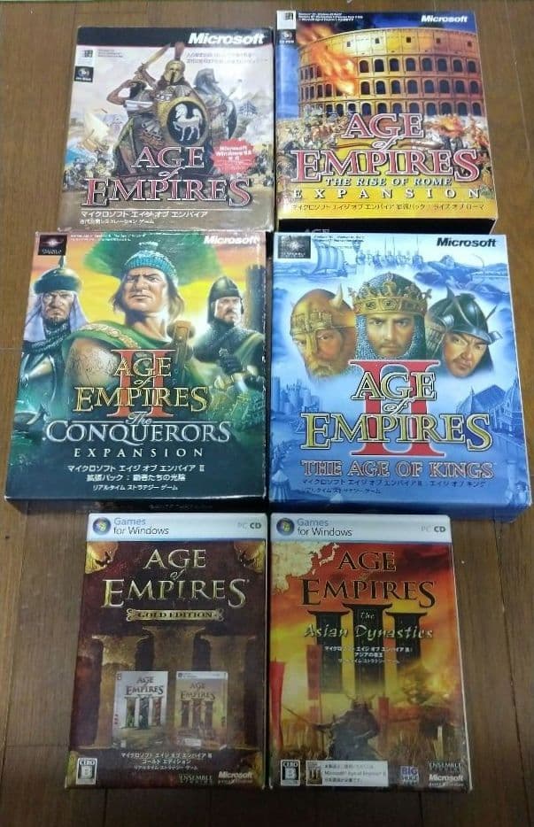 エイジオブエンパイア 7本セット age of empires 拡張版有 Microsoft監修『エイジ・オブ・エンパイア モバイル』10月17日（木