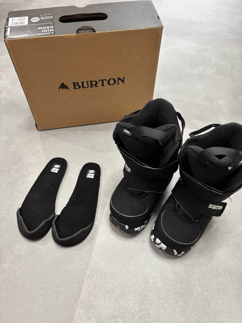 BURTON MINI GROM キッズスノーボードブーツ 10C BURTON バートン MINI GROM スノーボード ブーツ キッズ ムラサキ