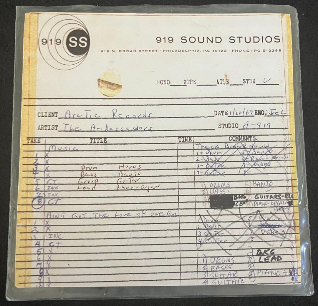 THE AMBASSADORS/AIN'T GOT THE LOVE OFONE - メルカリ