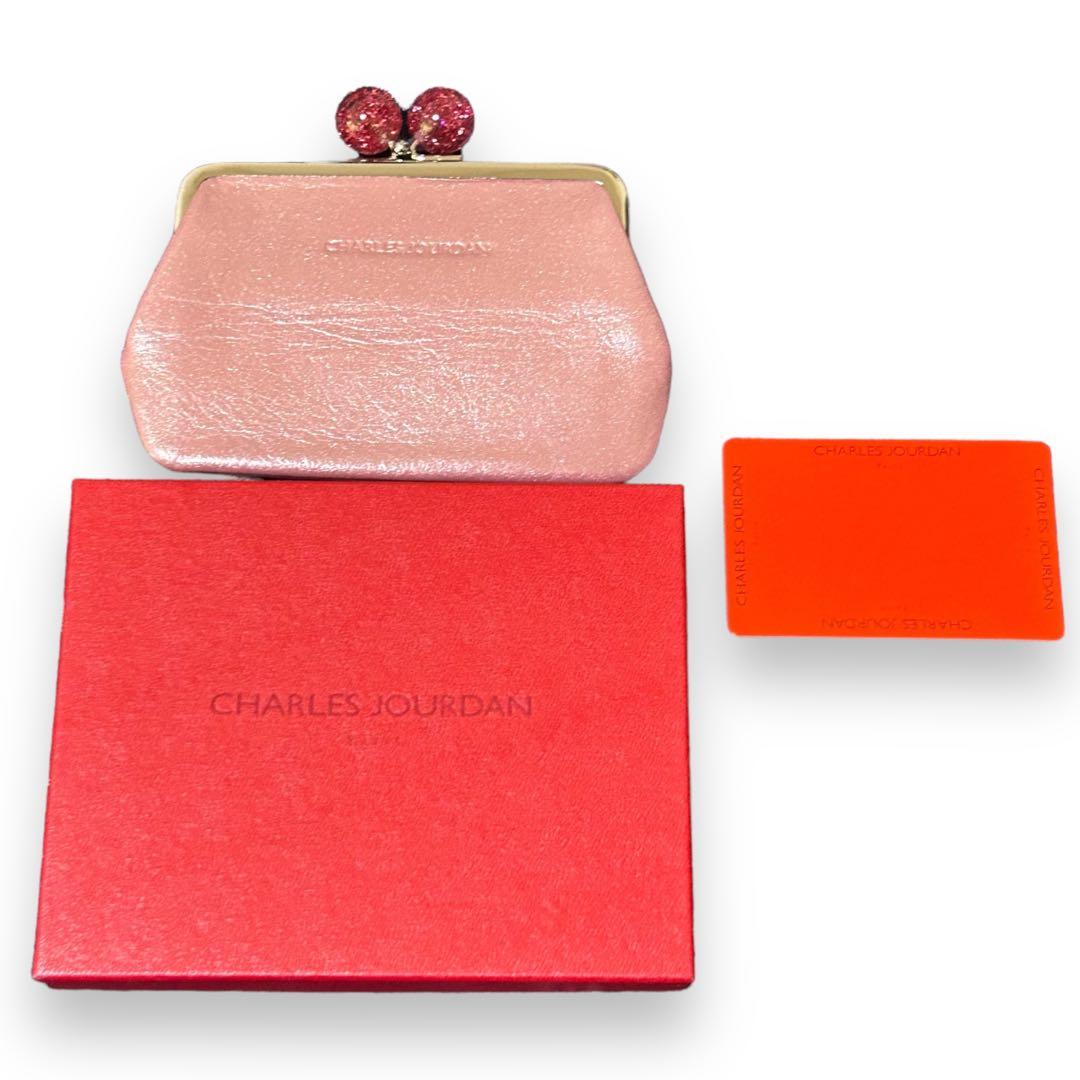 極美品 未使用に近い シャルルジョルダン がま口財布 コインケース