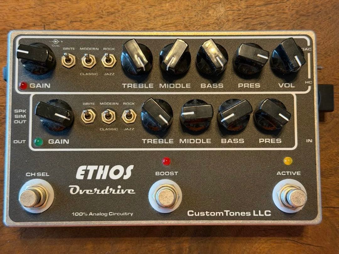 ETHOS Overdrive ギターエフェクター 送料無料) Custom Tones カスタム・トーンズ Ethos Overdrive with TLE