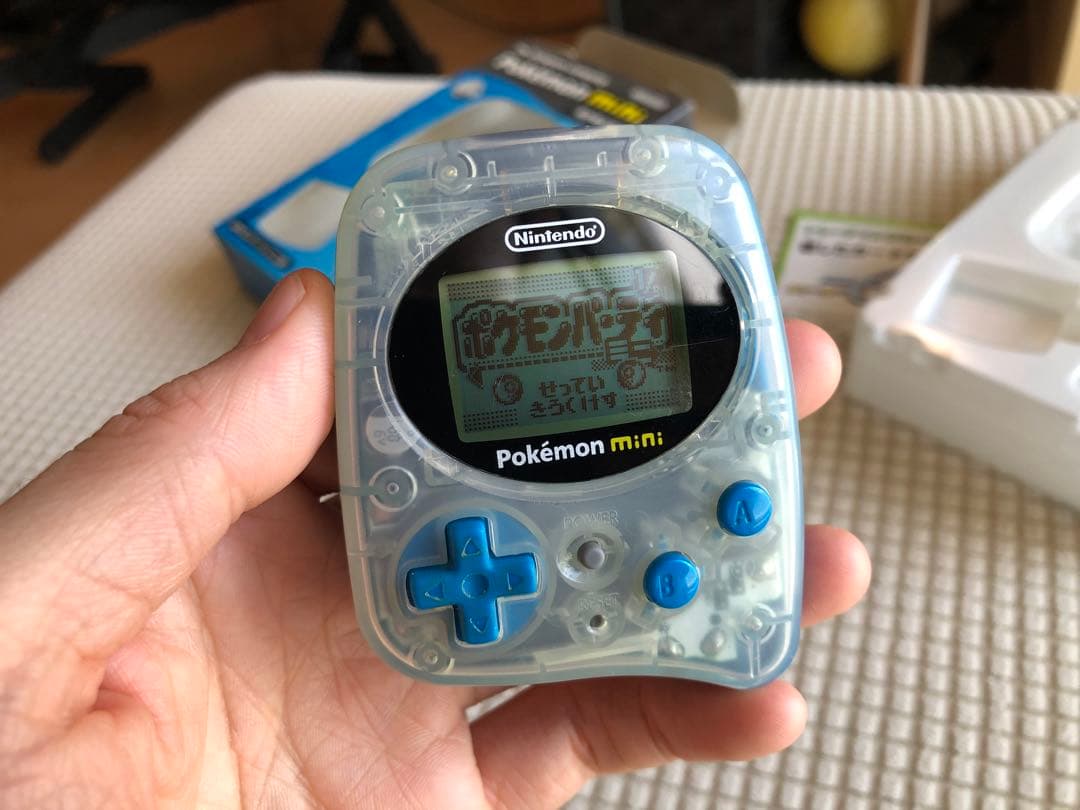 動作確認済み】pokemon miniポケモンミニ本体ウパーブルー＋ソフト3本