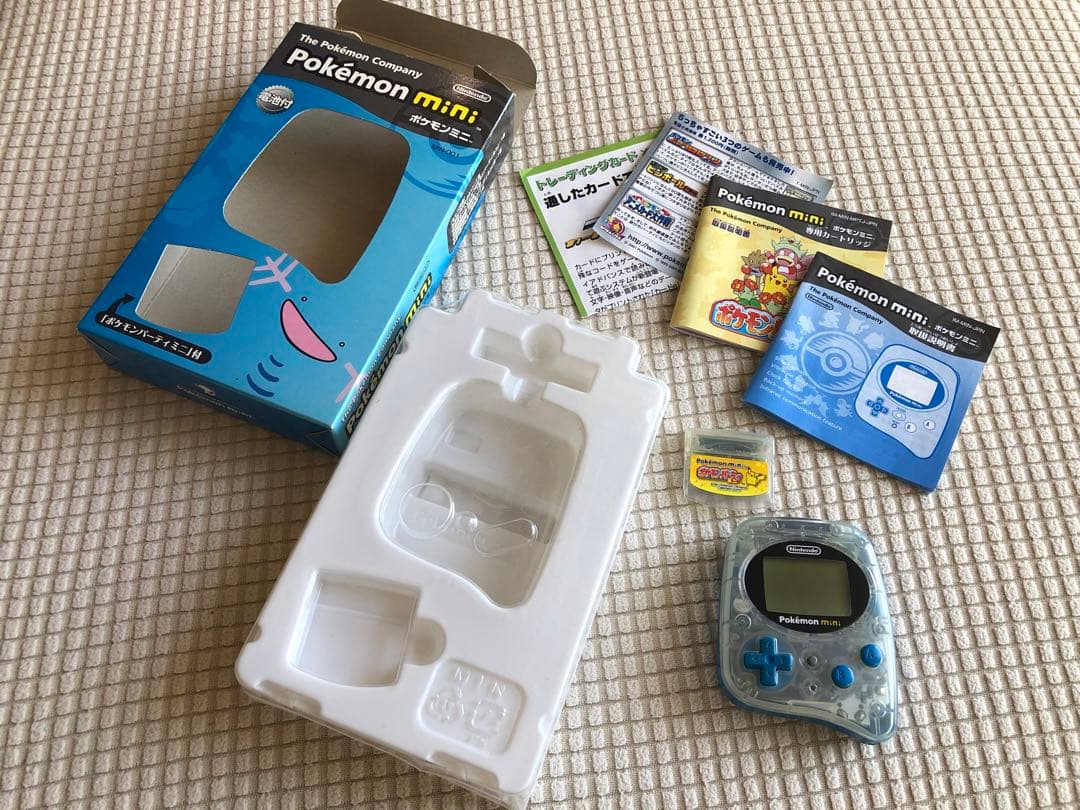 動作確認済み】pokemon miniポケモンミニ本体ウパーブルー＋ソフト3本
