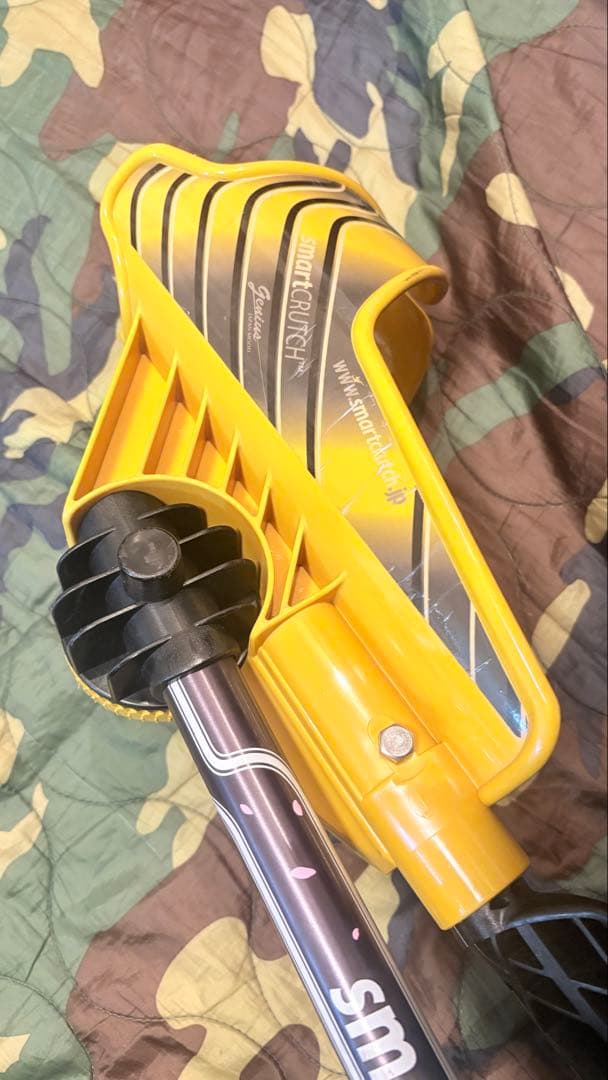 リハビリ用ロフストランドクラッチ杖 イエローL レギュラー - メルカリ