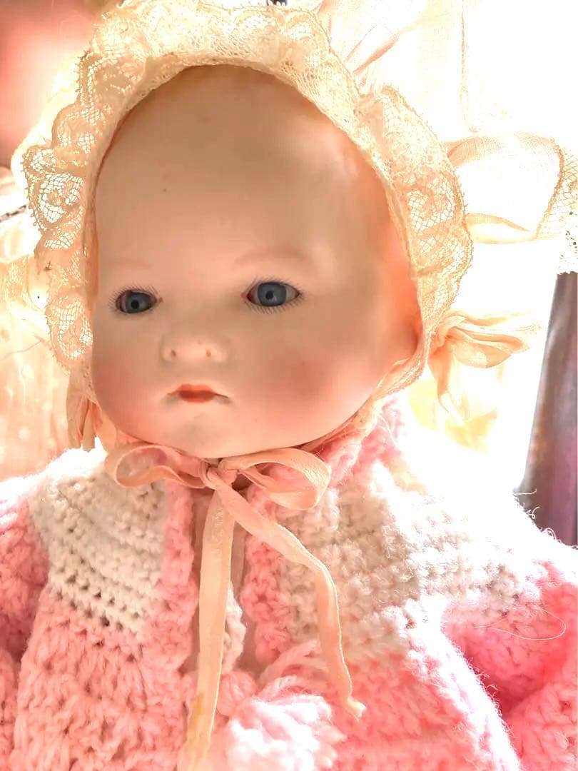 アンティーク ビスクドール アーモンドマルセル ベビー - メルカリ
