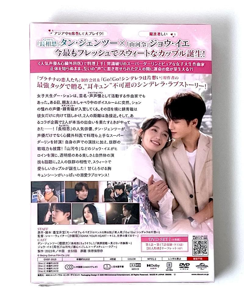 新品未開封 今日も、君を想ってる DVD-SET1〈4枚組〉リーフレット封入