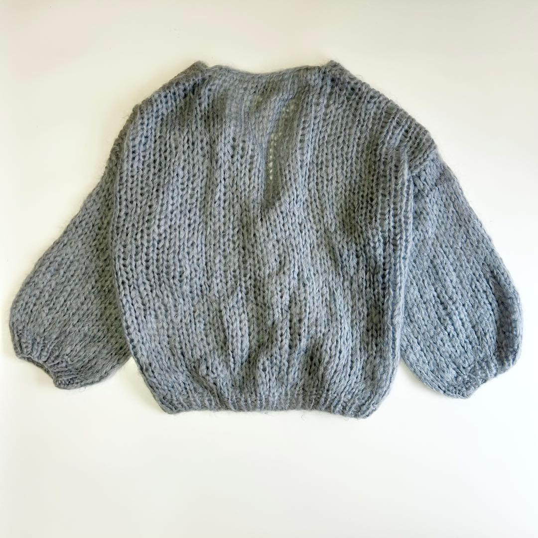 美品✨Maiami basic マイアミ モヘヤ ビッグ カーディガン グレー