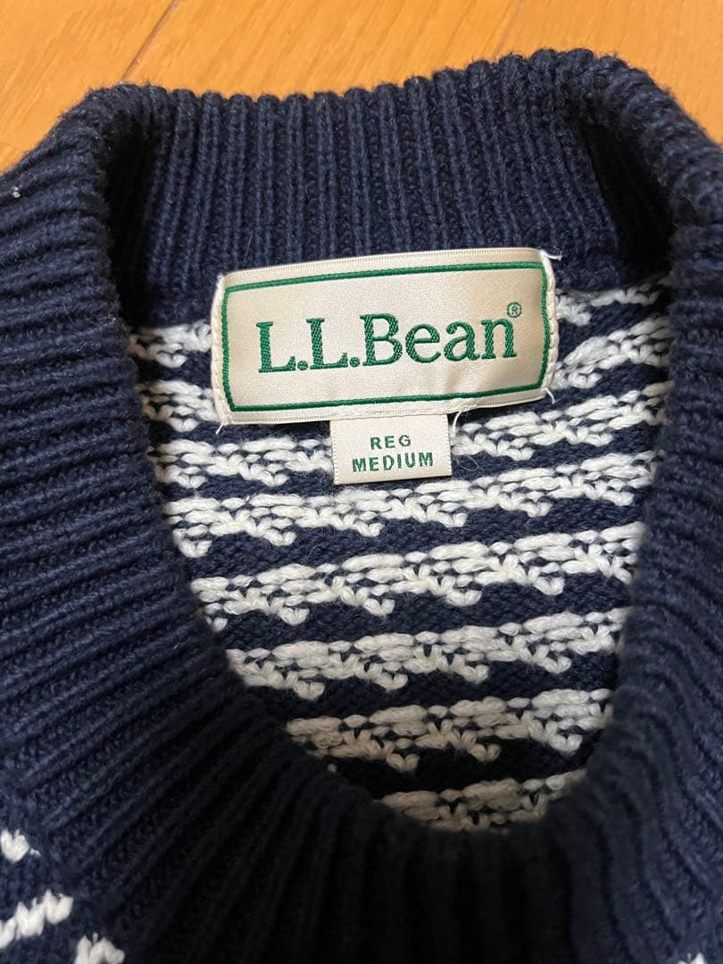 L.L.Bean ウェイン ウォッシャブルセーター バーズアイニット