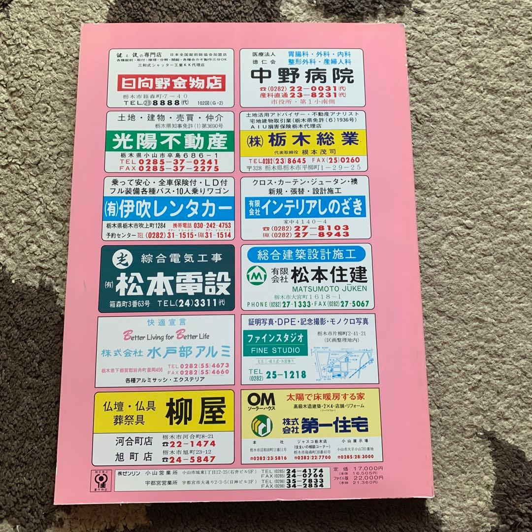 栃木市 栃木市ゼンリン住宅地図 1995年