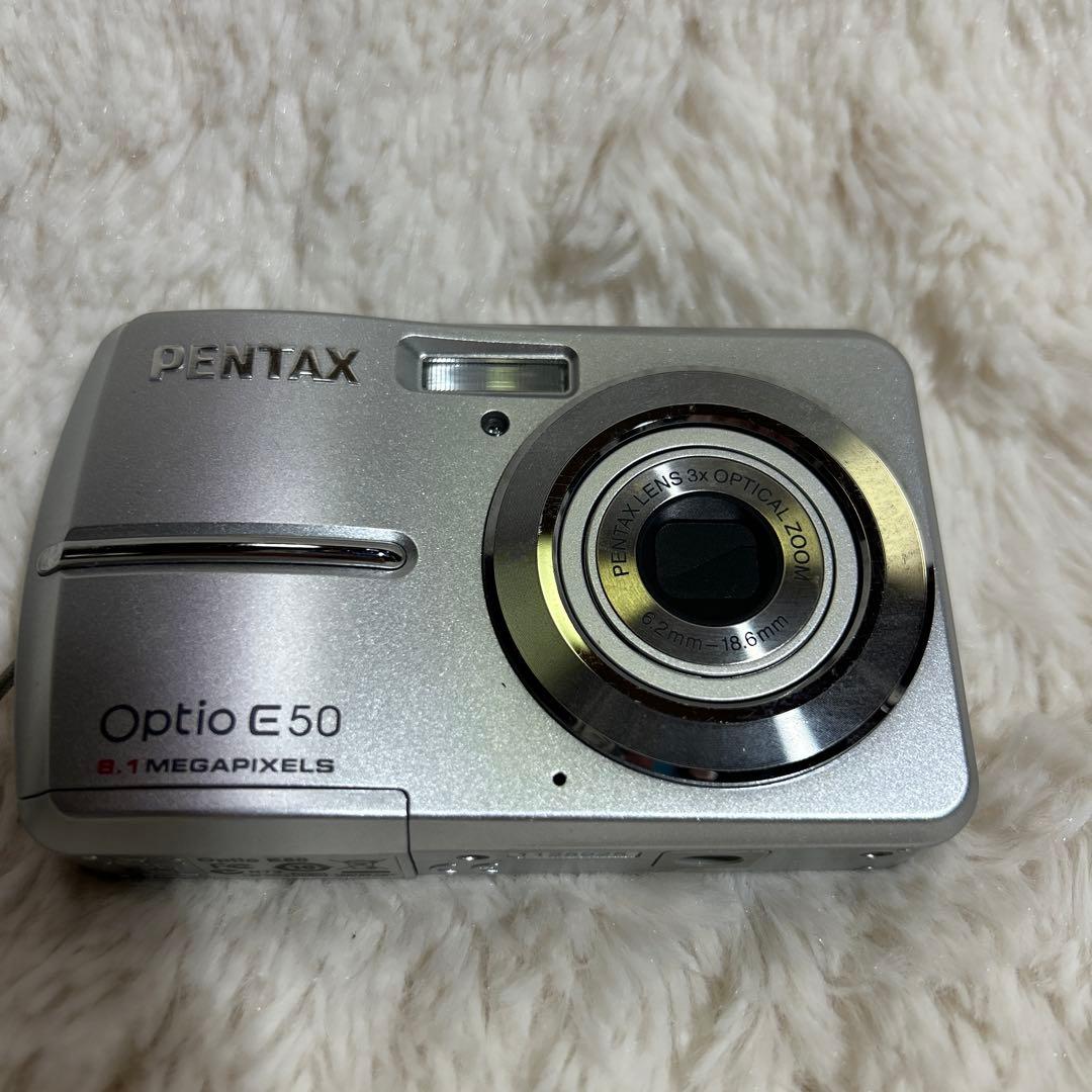 美品】PENTAX ペンタックス Optio E50 シルバー - メルカリ