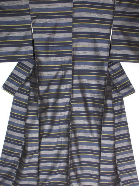 未着用に近い！美品＊本場縞大島＊本場大島紬＊上村商店＊着物