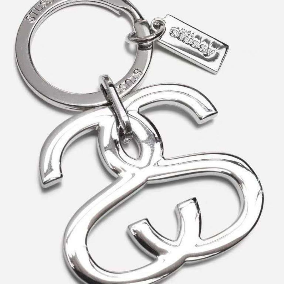 Stussy シルバー キーホルダー - メルカリ