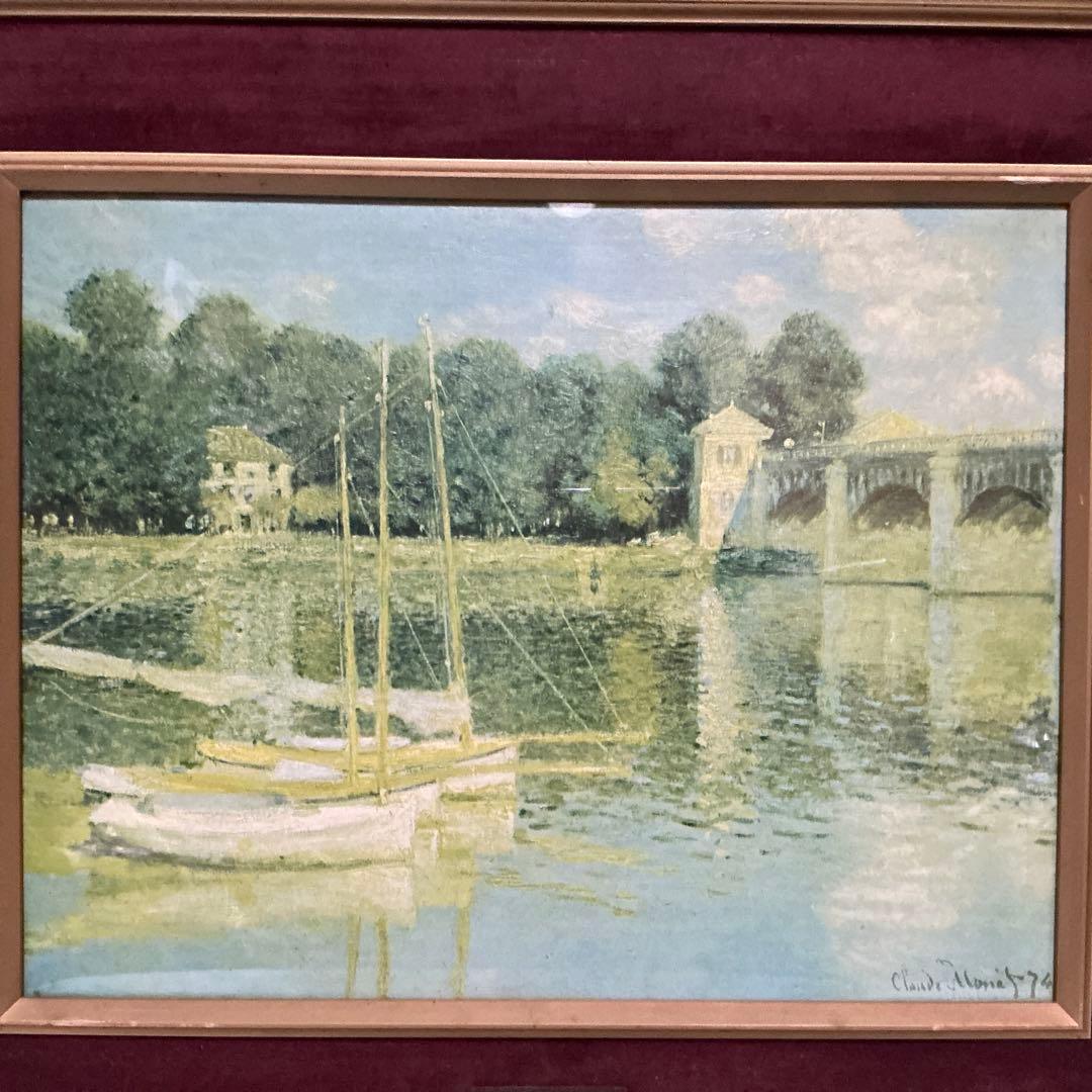 作者 Claude Monet （クラウド モネ） 油彩画 ボート 1874年 - メルカリ
