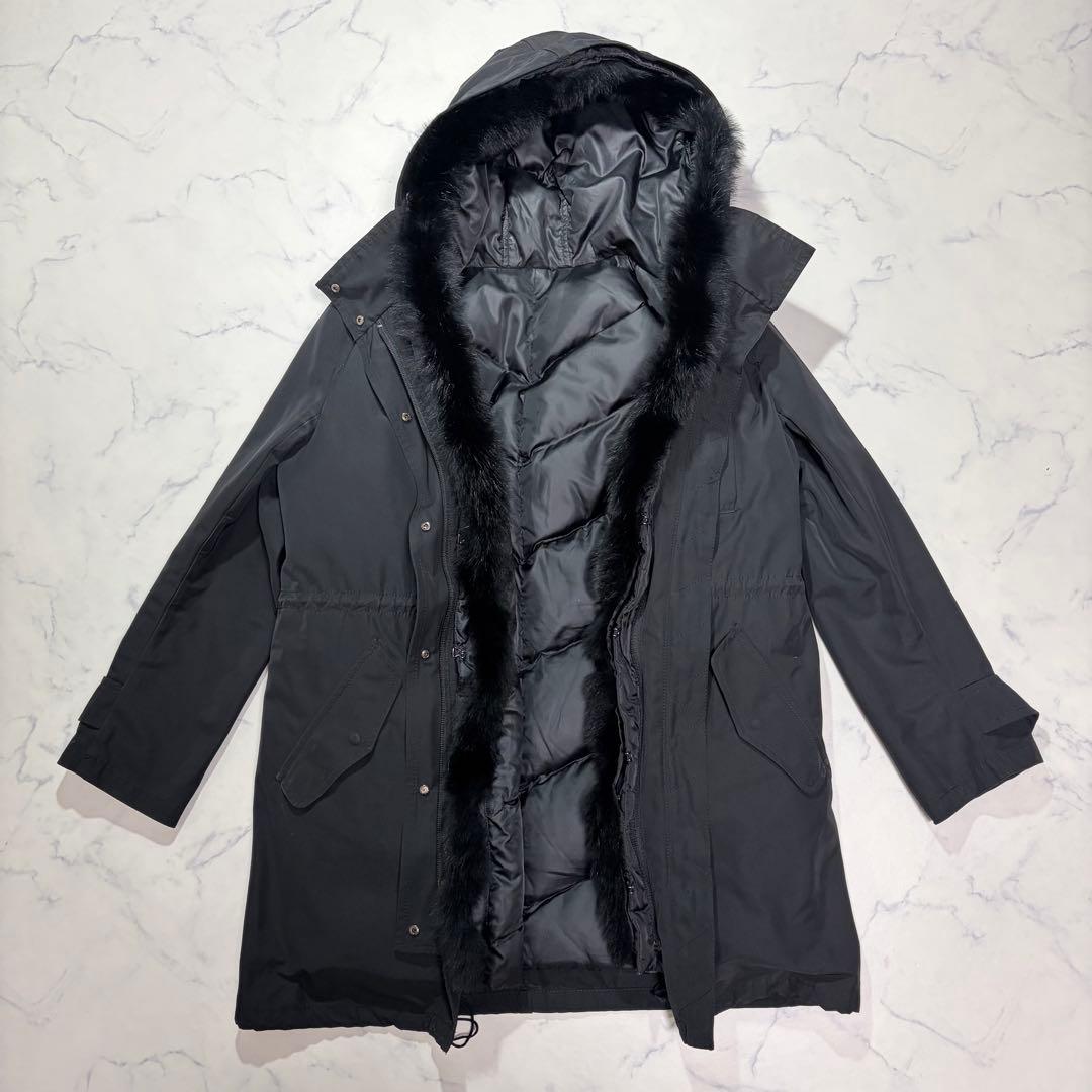 iCB モッズコート 5way 黒 ダウンライナー＆フォックスファー付き