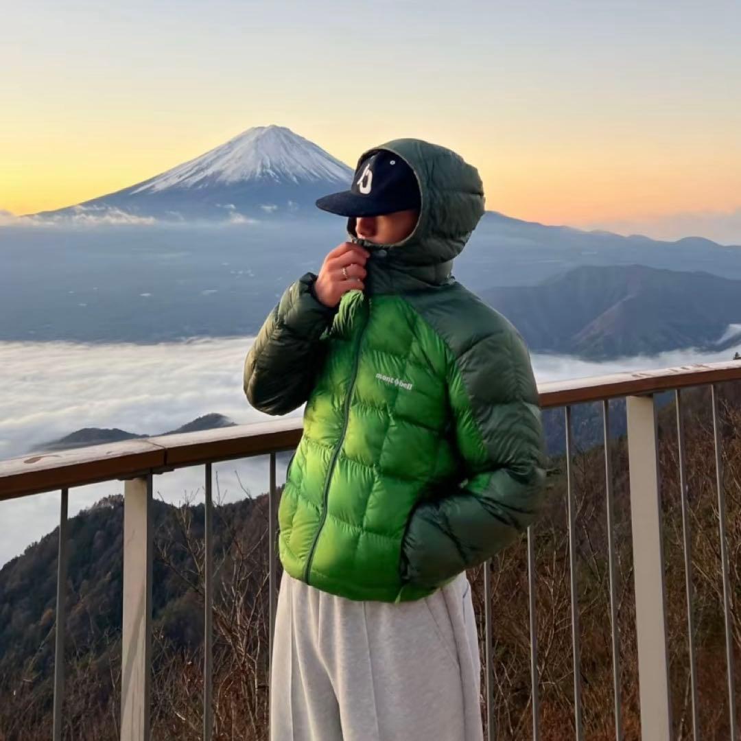 モンベル スペリオダウンパーカ メンズ グリーン XL 新品未使用 - メルカリ