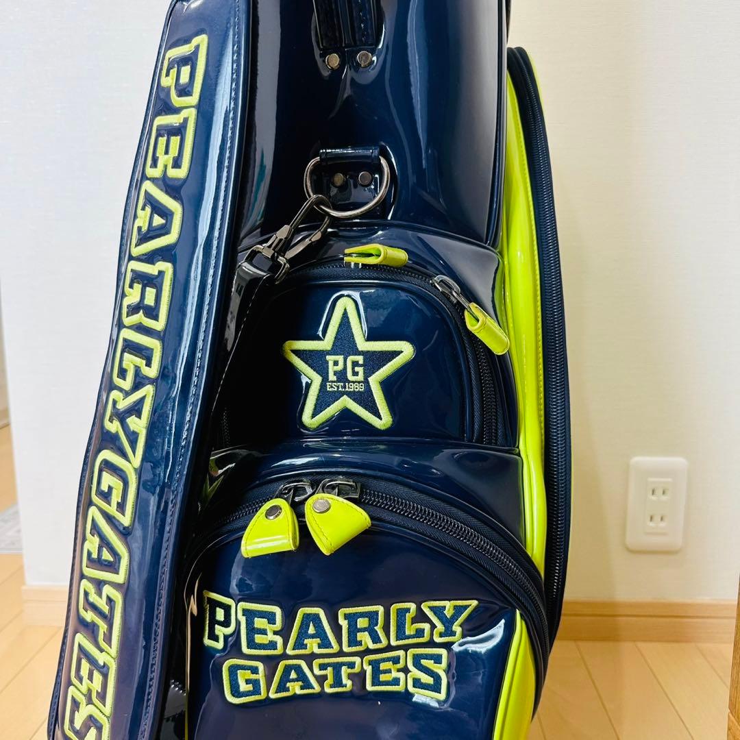 Nakaji様専用】PEARY GATES ゴルフバッグ イエロー×ネイビー - メルカリ