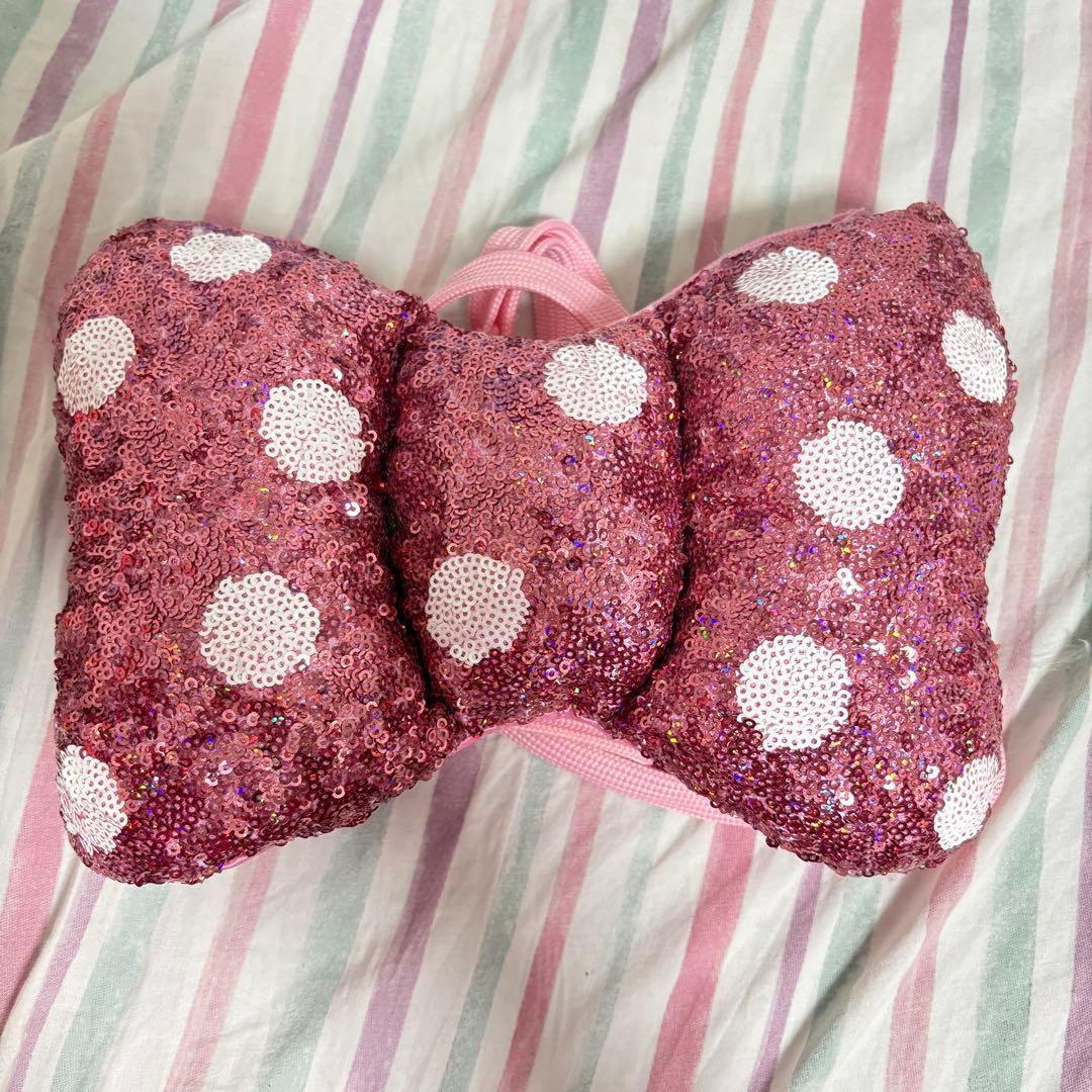 ミニー ディズニー リボン ピンク パルパルーザ スパンコール ショルダーバッグ ミニー パルパルーザ ショルダーバッグ ミニーファンダーランド