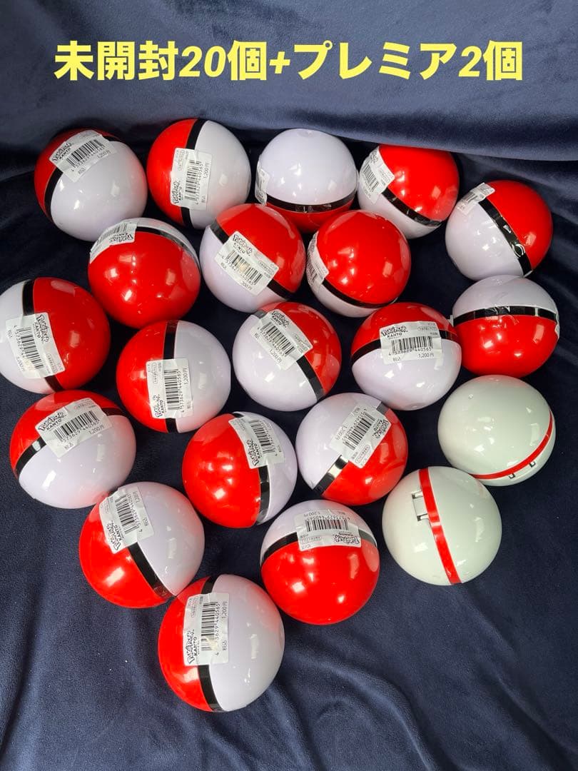 ポケパークカントー ピンバッジ 未開封20個 プレミアボール2個付き