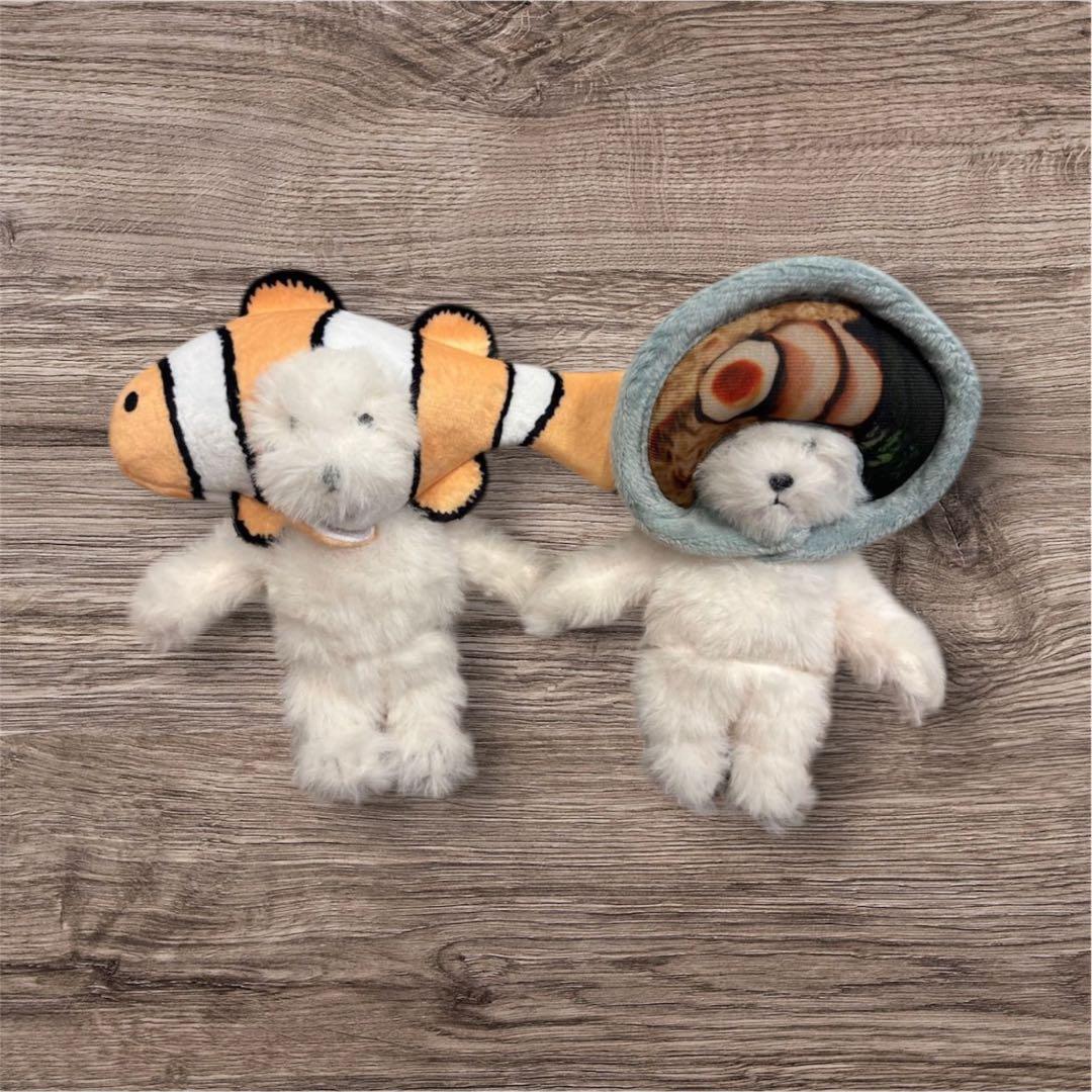 犬記録ぬいぐるみマスコット2点 ラーメン•クマノミ！！ ① - メルカリ