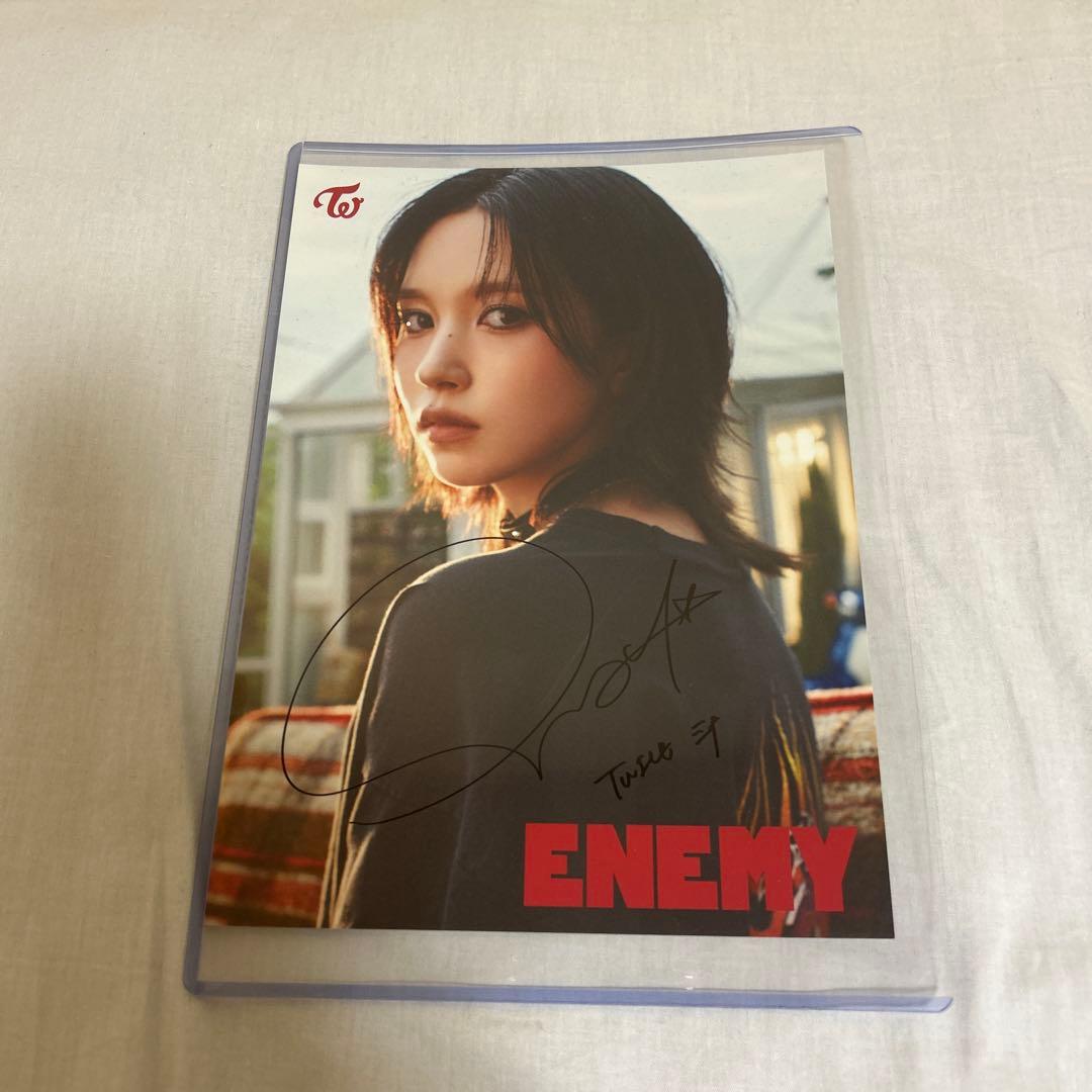 TWICE ミナ MINA 直筆サイン ENEMY - メルカリ