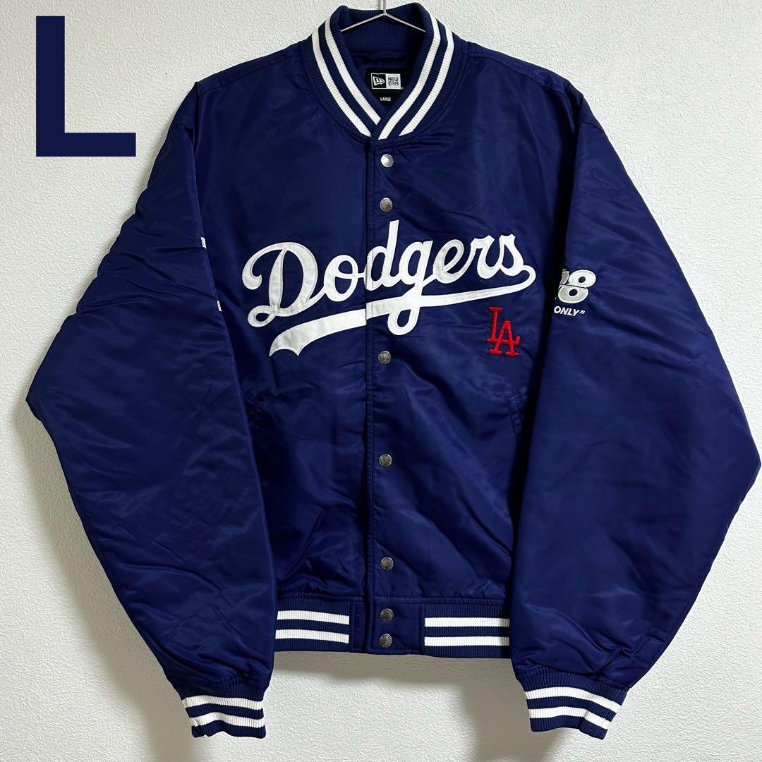 セール‼️ NEWERA ドジャース ナイロンジャケット ブルー GR8③ ニューエラ GR8 MLB TOKYO SERIES ドジャース ワッペン ナイロン 中綿