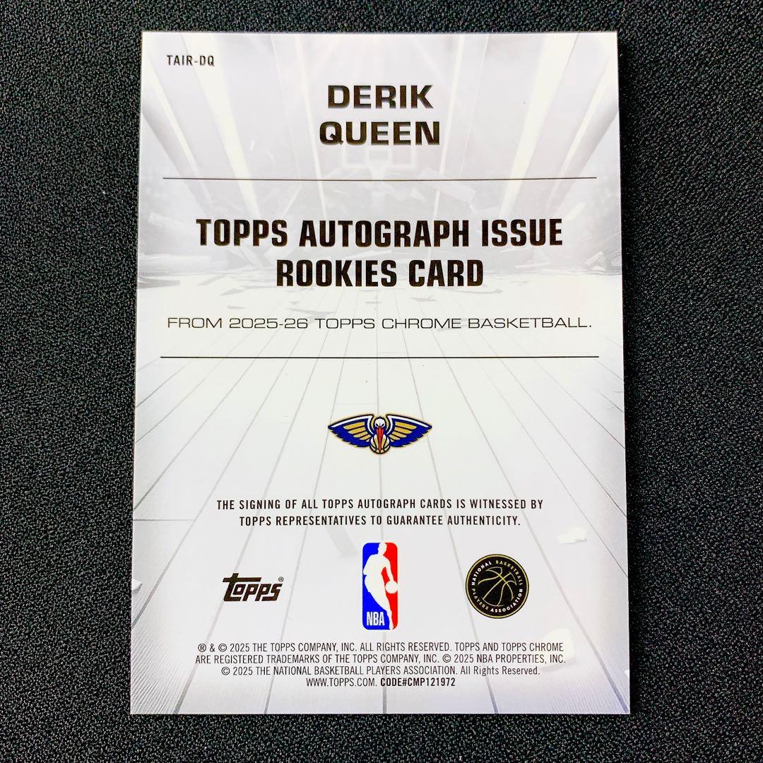 激レア【DERIK QUEEN】直筆サインカード インサート 大注目RC - メルカリ